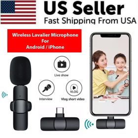 Lavalier Microphone Wireless Audio Video Recording Mini Mic (Type: For iPhone)