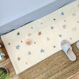 Runner rug Multicolored star pattern plush carpet (Style: Star, size: 50*150cm/20*59in)