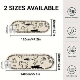 Runner rug Multicolored star pattern plush carpet (Style: Forest, size: 40*120cm/16*47in)