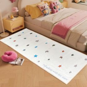 Runner rug Multicolored star pattern plush carpet (Style: Star, size: 40*120cm/16*47in)