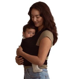 Baby Wrap, Buttery Baby Carrier Newborn to Toddler 8-25 Lbs (Color: BLACK)