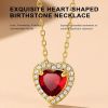 Sparkling 925 Sterling Silver Birthstone Necklaces for Women