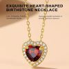 Sparkling 925 Sterling Silver Birthstone Necklaces for Women