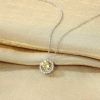 Sparkling 925 Sterling Silver Birthstone Necklaces for Women