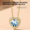 Sparkling 925 Sterling Silver Birthstone Necklaces for Women