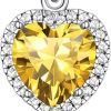 Sparkling 925 Sterling Silver Birthstone Necklaces for Women