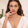 Sparkling 925 Sterling Silver Birthstone Necklaces for Women