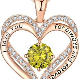 18K Rose Gold Necklaces for Women Birthday (Style: 08 Aug)