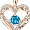 18K Rose Gold Necklaces for Women Birthday