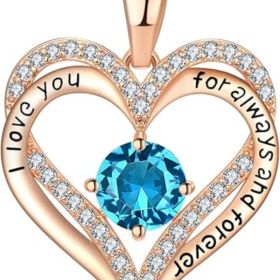 18K Rose Gold Necklaces for Women Birthday (Style: 12 Dec)