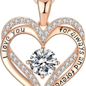 18K Rose Gold Necklaces for Women Birthday (Style: 04 Apr)