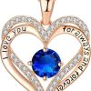 18K Rose Gold Necklaces for Women Birthday