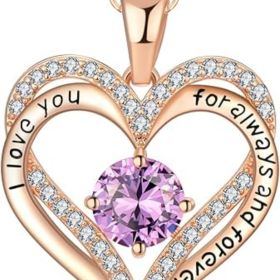 18K Rose Gold Necklaces for Women Birthday (Style: 02 Feb)