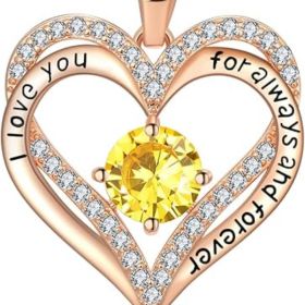 18K Rose Gold Necklaces for Women Birthday (Style: 11 Nov)