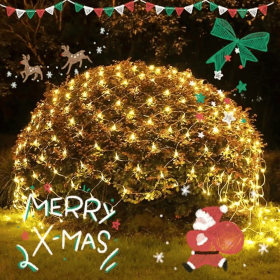 LED Christmas Net Lights Battery Operated 2x3M (Quantity: 2Pcs)