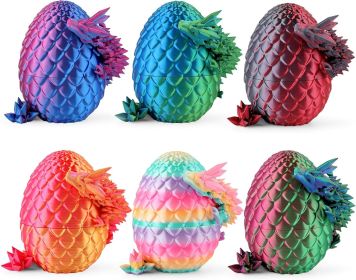 8" 3D Printed Dragon Eggs (Color: 6 Pack)