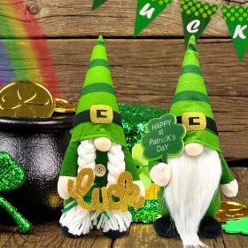 St Patricks Day Decorations - Leprechaun Stuffy Doll (Color: St Patricks Day Gnomes-2)
