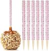 32 PCS Bling Candy Apple Bamboo Sticks