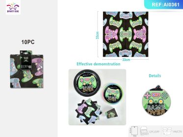 4-Product*12PACK Gaming ThemeTableware Set, Kids' Birthday (Unicorn Tableware Set: Napkins*120 PCS)