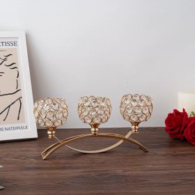 Gold Candle Holders for Table Centerpiece (Number of Pcs: 4pcs, Color: golden)