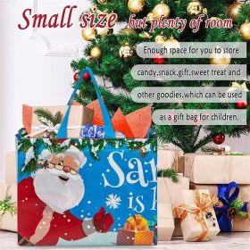 Waterproof Reusable Handbag Christmas Party Gift Bag (Color: White)
