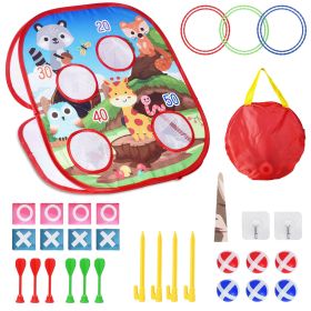 5 in 1 Bean Bag Toss Game Toy Corn Hole Game (Type: Unicorn)