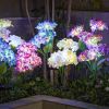 Solar Garden Lights Realistic Hydrangea Garden Stake Lights