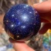 Stunning Blue Golden Sandstone Crystal Ball Gift for Christmas