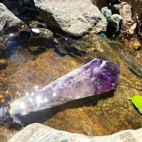 Amethyst Scepter, Large Raw Uncarved Crystal, Valentine'S Day (weight: 900-1000g)