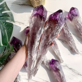 Amethyst Scepter, Large Raw Uncarved Crystal, Valentine'S Day (weight: 800-900g)