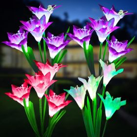 Outdoor Solar Lights, 4 Pack Solar Garden Light (Quantity: 4pcs)