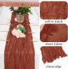 Terracotta Cheesecloth Table Runners 20x120 Inch