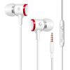 Headset wired headset sports in-ear moving coil with mic earbud