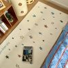 Runner rug Multicolored star pattern plush carpet