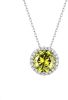 Sparkling 925 Sterling Silver Birthstone Necklaces for Women