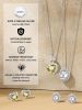 Sparkling 925 Sterling Silver Birthstone Necklaces for Women