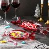 Christmas Candy Glass Plate, Christmas Theme Serving Tray
