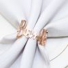 6/12Pcs Alloy Letters Napkin Rings Fashion Blessing Bismilah