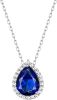 Sparkling 925 Sterling Silver Birthstone Necklaces for Women