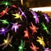 Solar Dragonfly String Lights Waterproof 20 LEDs