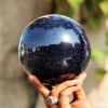 Stunning Blue Golden Sandstone Crystal Ball Gift for Christmas