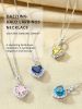 Sparkling 925 Sterling Silver Birthstone Necklaces for Women