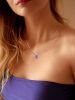Sparkling 925 Sterling Silver Birthstone Necklaces for Women