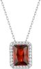 Sparkling 925 Sterling Silver Birthstone Necklaces for Women