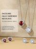 Sparkling 925 Sterling Silver Birthstone Necklaces for Women