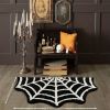 Spider Web Area Rugs Halloween Themed Element Rug