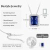 Sparkling 925 Sterling Silver Birthstone Necklaces for Women