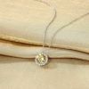 Sparkling 925 Sterling Silver Birthstone Necklaces for Women