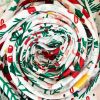 Muwago Christmas Garland  Printed Tablecloth For Dining Room