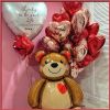 Big Bear Foil Balloon Large Size Love Heart Wedding